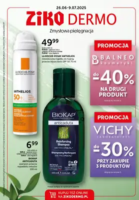 Ziko Dermo - gazetka promocyjna Gazetka Zmysłowa pielęgnacja od czwartku 26.06 do środy 09.07