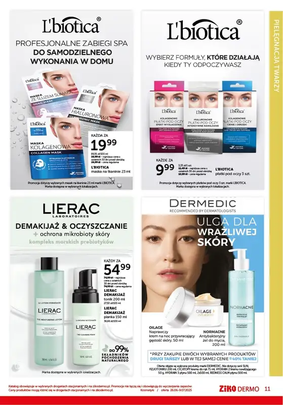 Ziko Dermo - gazetka promocyjna Gazetka Zmysłowa pielęgnacja od czwartku 26.06 do środy 09.07 - strona 11