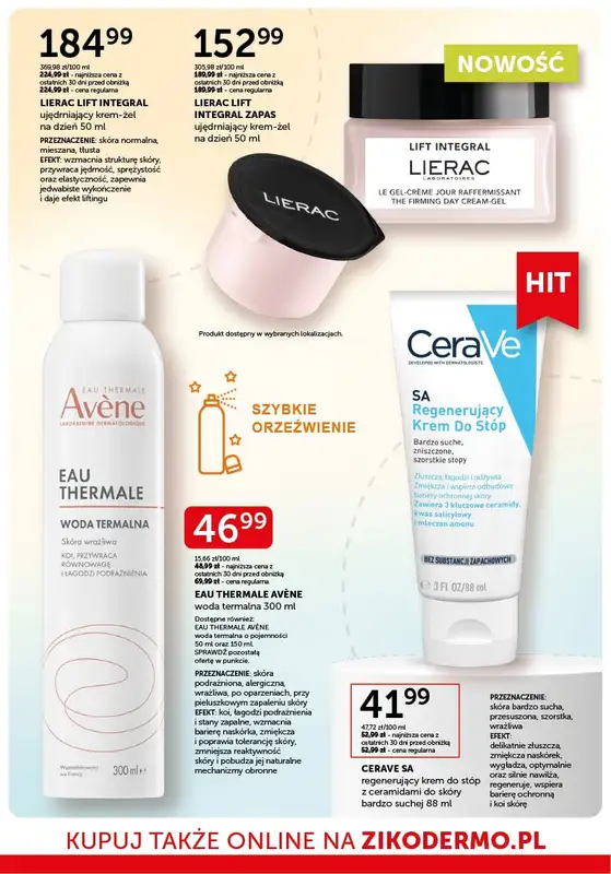 Ziko Dermo - gazetka promocyjna Gazetka Zmysłowa pielęgnacja od czwartku 26.06 do środy 09.07 - strona 10