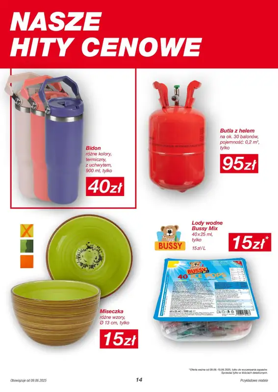 KiK - gazetka promocyjna Gazetka od poniedziałku 09.06 do poniedziałku 30.06 - strona 14