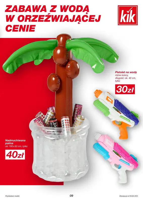 KiK - gazetka promocyjna Gazetka od poniedziałku 09.06 do poniedziałku 30.06 - strona 9