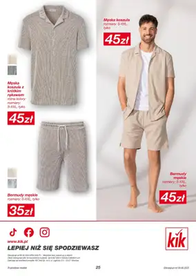 KiK - gazetka promocyjna Gazetka od poniedziałku 09.06 do poniedziałku 30.06 - strona 25