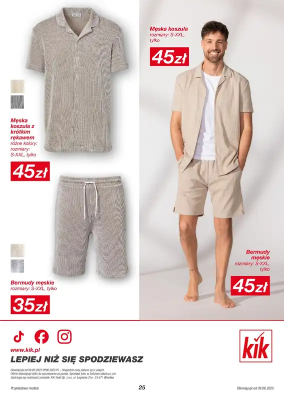 KiK - gazetka promocyjna Gazetka od poniedziałku 09.06 do poniedziałku 30.06 - strona 25
