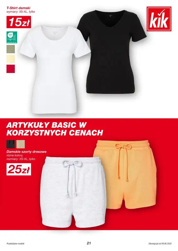 KiK - gazetka promocyjna Gazetka od poniedziałku 09.06 do poniedziałku 30.06 - strona 21