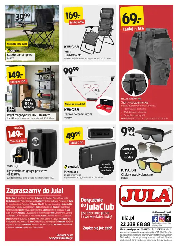 Jula - gazetka promocyjna Gazetka od czwartku 03.07 do środy 23.07 - strona 6
