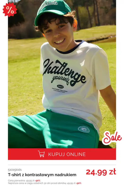 5.10.15 - gazetka promocyjna T-shirty na lato z wyprzedaży! od poniedziałku 23.06  - strona 15