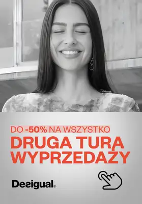 Desigual - gazetka promocyjna Do -50% druga tura wyprzedaży od poniedziałku 23.06 