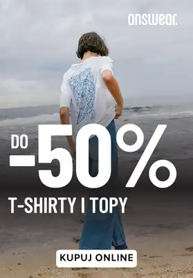 Answear - gazetka promocyjna Do -50% t-shirty i topy od wtorku 24.06 