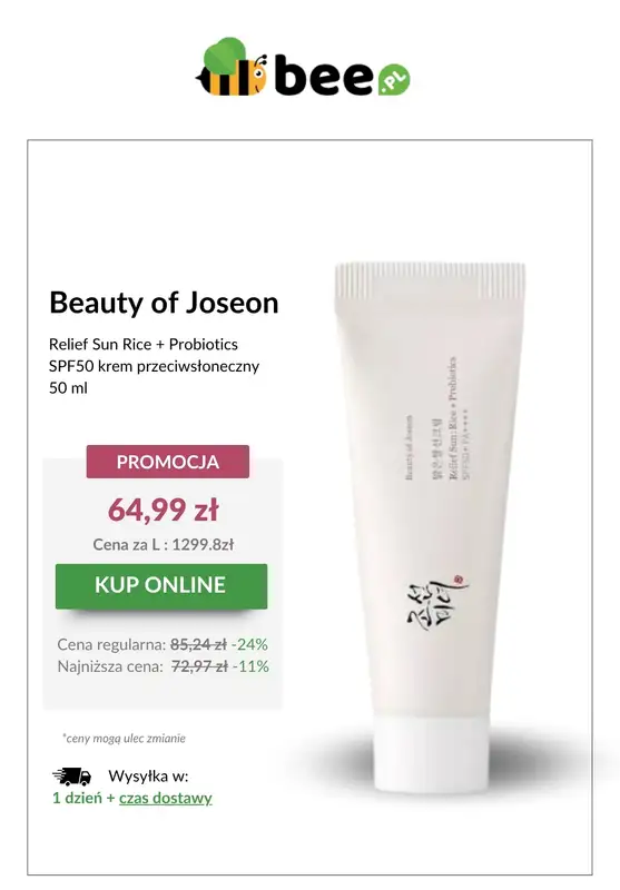 Bee.pl - gazetka promocyjna Ochrona przeciwsłoneczna od wtorku 24.06 do poniedziałku 30.06 - strona 2