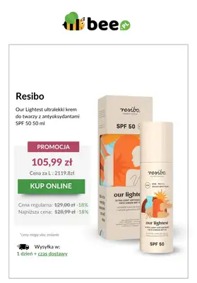 Bee.pl - gazetka promocyjna Ochrona przeciwsłoneczna od wtorku 24.06 do poniedziałku 30.06 - strona 5 Bee.pl - gazetka promocyjna Ochrona przeciwsłoneczna od wtorku 24.06 do poniedziałku 30.06 - strona 5