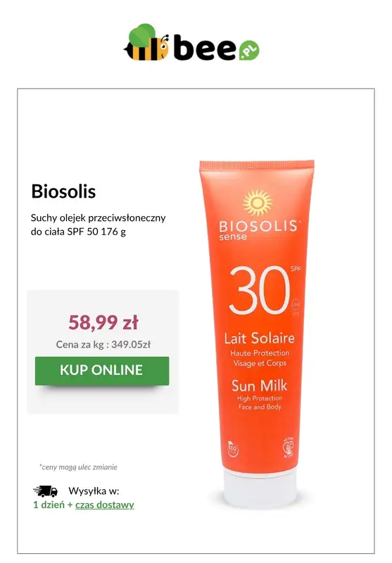 Bee.pl - gazetka promocyjna Ochrona przeciwsłoneczna od wtorku 24.06 do poniedziałku 30.06 - strona 7