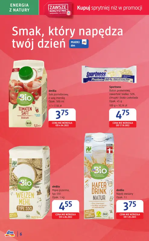 Drogerie DM - gazetka promocyjna Łódź, już otwarta nowa drogeria w CH M1 przy ul. Brzezińskiej 27/29 od czwartku 26.06 do soboty 05.07 - strona 6