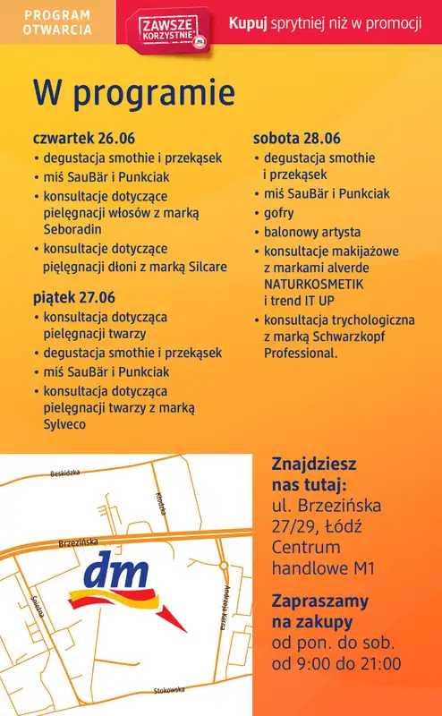 Drogerie DM - gazetka promocyjna Łódź, już otwarta nowa drogeria w CH M1 przy ul. Brzezińskiej 27/29 od czwartku 26.06 do soboty 05.07 - strona 2