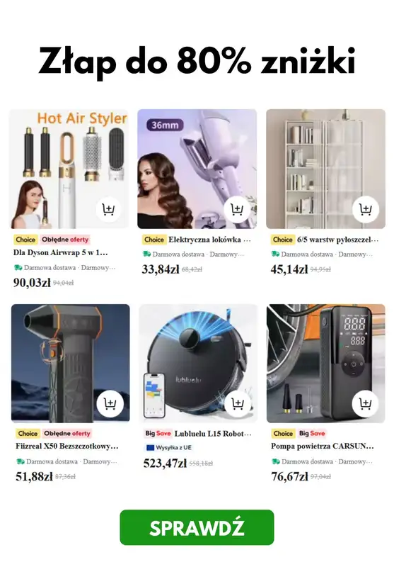 AliExpress - gazetka promocyjna Do -80% letnia wyprzedaż od środy 25.06  - strona 4