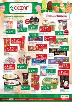 CEZAR Delikatesy - gazetka promocyjna Gazetka od czwartku 26.06 do środy 09.07 CEZAR Delikatesy - gazetka promocyjna Gazetka od czwartku 26.06 do środy 09.07
