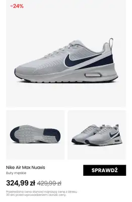 NIKE - gazetka promocyjna Do -35% letnia wyprzedaż butów od czwartku 26.06  - strona 7 NIKE - gazetka promocyjna Do -35% letnia wyprzedaż butów od czwartku 26.06  - strona 7