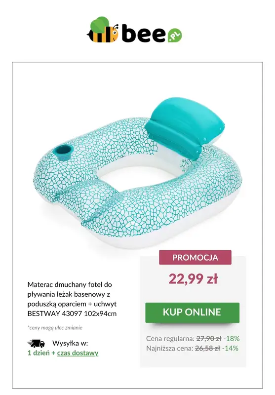 Bee.pl - gazetka promocyjna Zabawki do wody w SUPER cenach! od czwartku 26.06 do środy 02.07 - strona 3