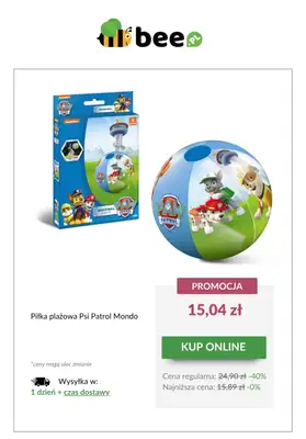 Bee.pl - gazetka promocyjna Zabawki do wody w SUPER cenach! od czwartku 26.06 do środy 02.07 - strona 6 Bee.pl - gazetka promocyjna Zabawki do wody w SUPER cenach! od czwartku 26.06 do środy 02.07 - strona 6