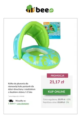 Bee.pl - gazetka promocyjna Zabawki do wody w SUPER cenach! od czwartku 26.06 do środy 02.07 - strona 9 Bee.pl - gazetka promocyjna Zabawki do wody w SUPER cenach! od czwartku 26.06 do środy 02.07 - strona 9