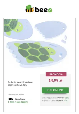Bee.pl - gazetka promocyjna Zabawki do wody w SUPER cenach! od czwartku 26.06 do środy 02.07 - strona 8 Bee.pl - gazetka promocyjna Zabawki do wody w SUPER cenach! od czwartku 26.06 do środy 02.07 - strona 8