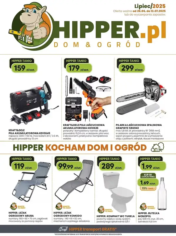 HIPPER.pl - gazetka promocyjna Gazetka od czwartku 26.06 do niedzieli 13.07