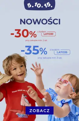 5.10.15 - gazetka promocyjna NOWOŚCI TANIEJ! Rabaty do -35% od piątku 27.06 