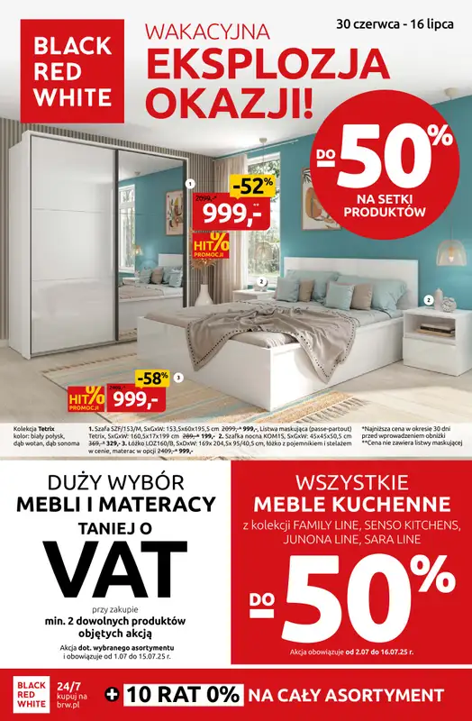 Black Red White - gazetka promocyjna Wakacyjna eksplozja okazji do -50% od poniedziałku 30.06 do środy 16.07