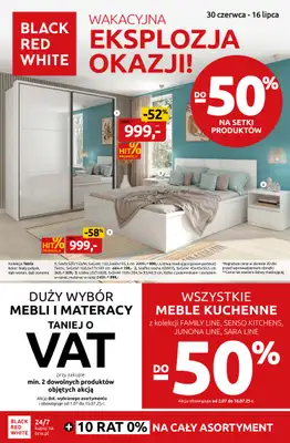 Black Red White - gazetka promocyjna Wakacyjna eksplozja okazji do -50% od poniedziałku 30.06 do środy 16.07 Black Red White - gazetka promocyjna Wakacyjna eksplozja okazji do -50% od poniedziałku 30.06 do środy 16.07