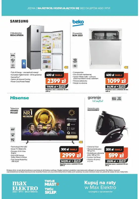 Max Elektro - gazetka promocyjna Gazetka od wtorku 01.07 do środy 30.07 - strona 12