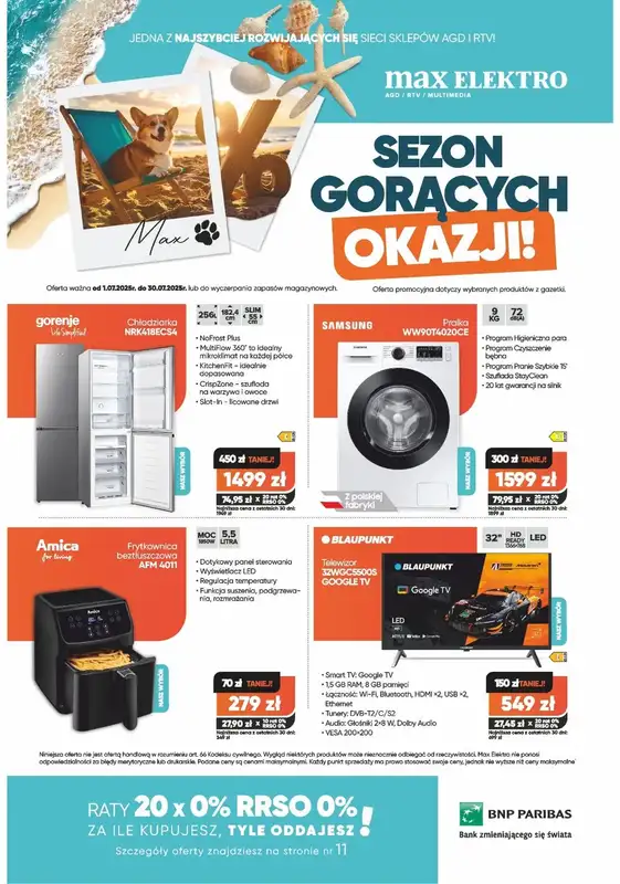 Max Elektro - gazetka promocyjna Gazetka od wtorku 01.07 do środy 30.07