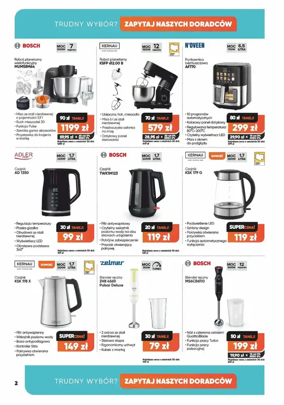 Max Elektro - gazetka promocyjna Gazetka od wtorku 01.07 do środy 30.07 - strona 2