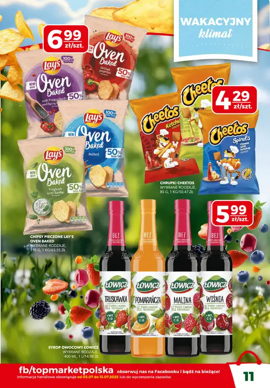 Top Market - gazetka promocyjna Gazetka od czwartku 03.07 do niedzieli 13.07 - strona 11