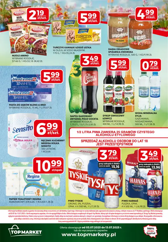 Top Market - gazetka promocyjna Gazetka od czwartku 03.07 do niedzieli 13.07 - strona 2