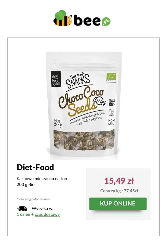 Bee.pl - gazetka promocyjna Zdrowe przekąski od poniedziałku 30.06 do niedzieli 06.07 - strona 6