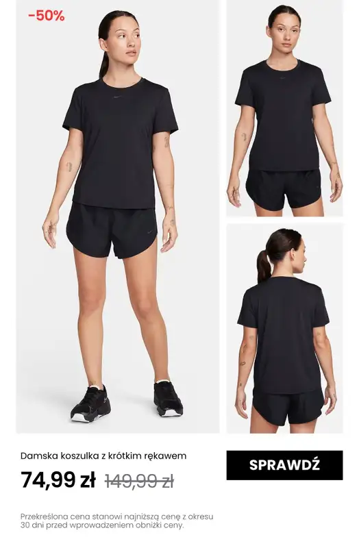 NIKE - gazetka promocyjna Do -50% letnia wyprzedaż ubrań od poniedziałku 30.06 do niedzieli 06.07 - strona 3