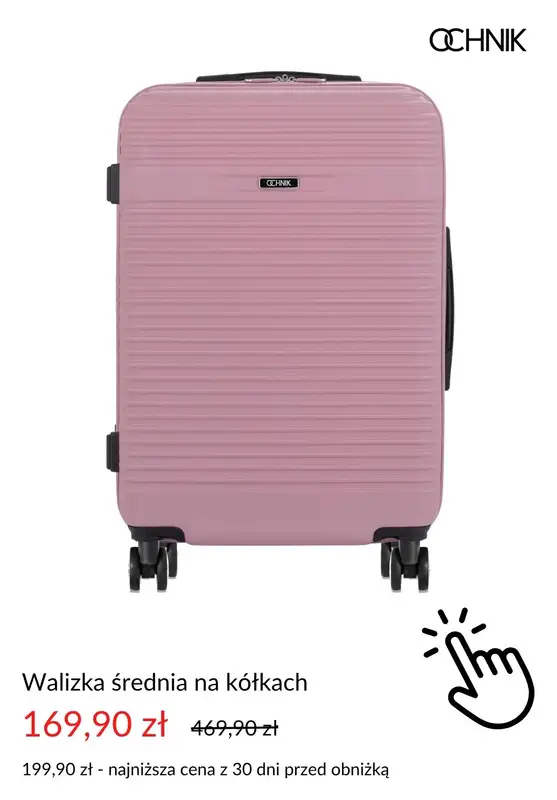 Ochnik - gazetka promocyjna Dodatkowe -20% na drugą i kolejną walizkę od poniedziałku 30.06  - strona 2