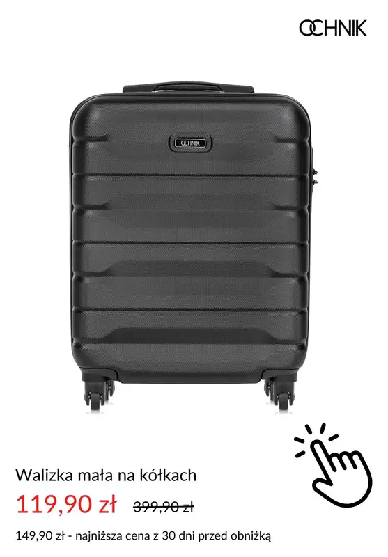 Ochnik - gazetka promocyjna Dodatkowe -20% na drugą i kolejną walizkę od poniedziałku 30.06  - strona 8