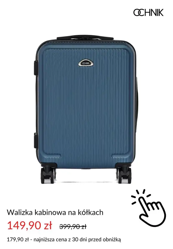 Ochnik - gazetka promocyjna Dodatkowe -20% na drugą i kolejną walizkę od poniedziałku 30.06  - strona 4