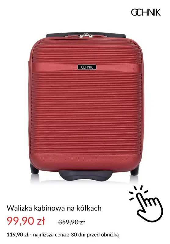 Ochnik - gazetka promocyjna Dodatkowe -20% na drugą i kolejną walizkę od poniedziałku 30.06  - strona 7