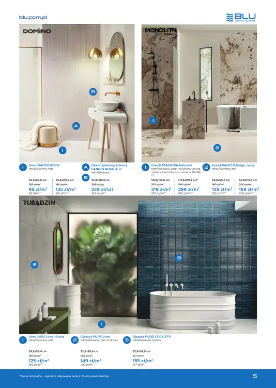 Blu Salony Łazienek - gazetka promocyjna Gazetka od wtorku 01.07 do piątku 31.10 - strona 5