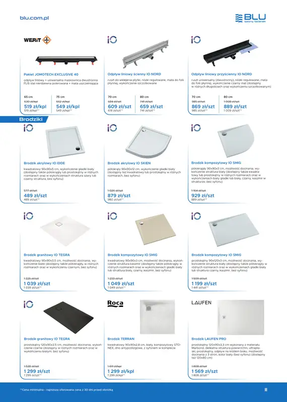 Blu Salony Łazienek - gazetka promocyjna Gazetka od wtorku 01.07 do piątku 31.10 - strona 11
