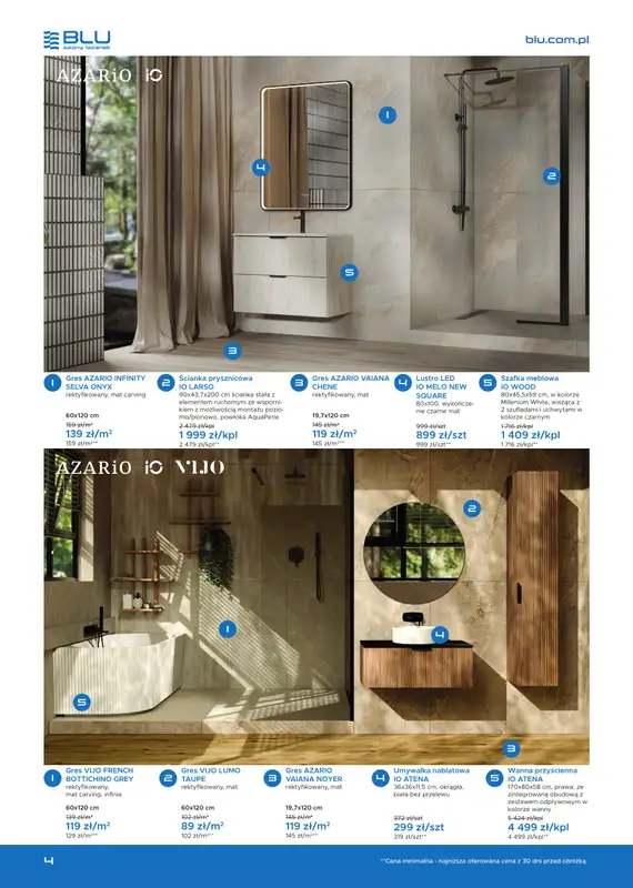Blu Salony Łazienek - gazetka promocyjna Gazetka od wtorku 01.07 do piątku 31.10 - strona 4