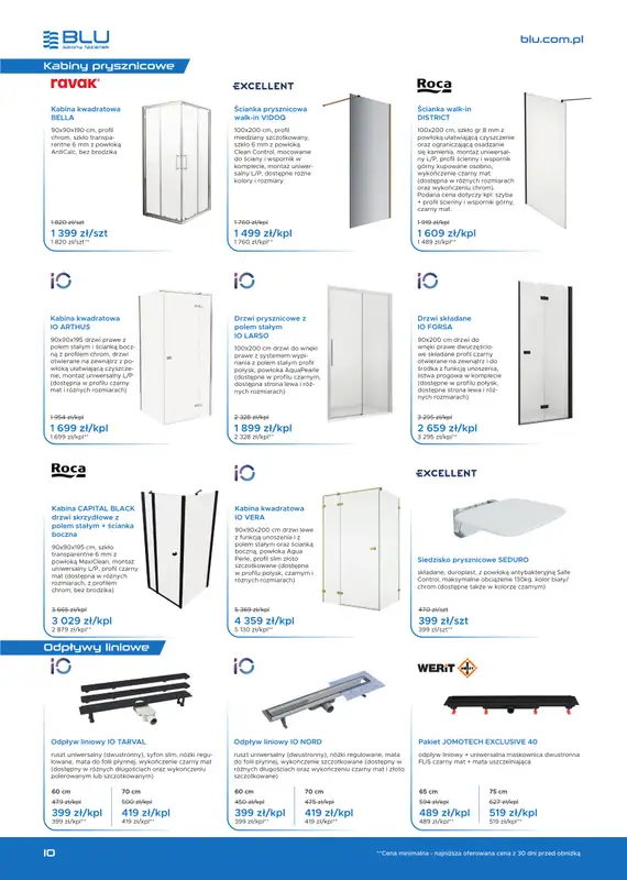 Blu Salony Łazienek - gazetka promocyjna Gazetka od wtorku 01.07 do piątku 31.10 - strona 10