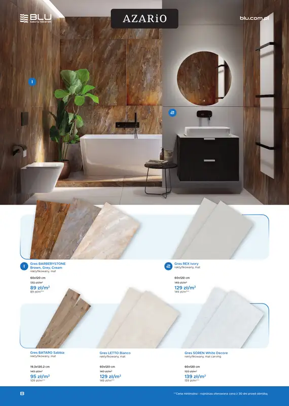 Blu Salony Łazienek - gazetka promocyjna Gazetka od wtorku 01.07 do piątku 31.10 - strona 8