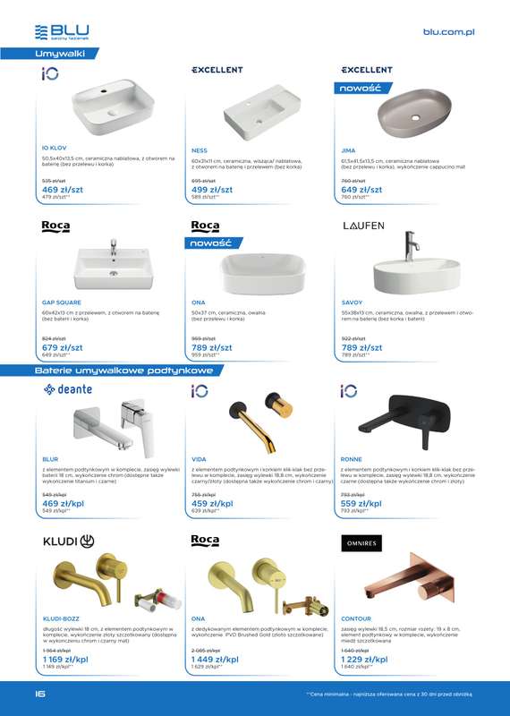 Blu Salony 艁azienek - gazetka promocyjna Gazetka od wtorku 01.07 do pi膮tku 31.10 - strona 16 Blu Salony 艁azienek - gazetka promocyjna Gazetka od wtorku 01.07 do pi膮tku 31.10 - strona 16
