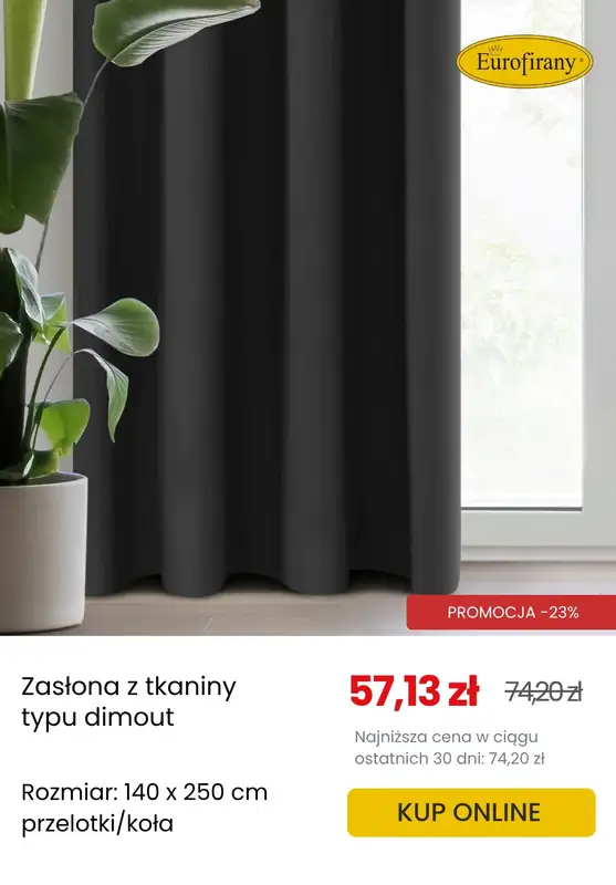 Eurofirany - gazetka promocyjna Zasłony zaciemniające w supercenach! od poniedziałku 30.06  - strona 2