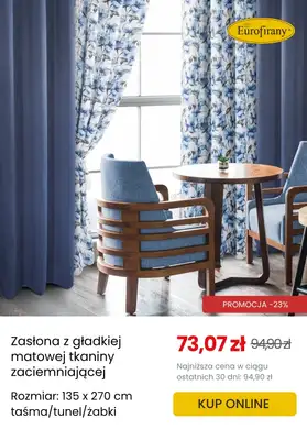 Eurofirany - gazetka promocyjna Zasłony zaciemniające w supercenach! od poniedziałku 30.06  - strona 8 Eurofirany - gazetka promocyjna Zasłony zaciemniające w supercenach! od poniedziałku 30.06  - strona 8