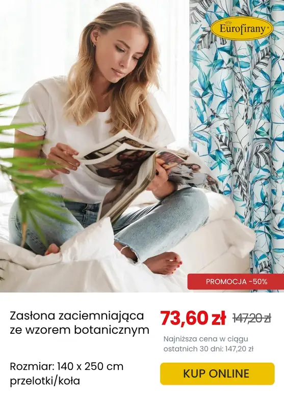 Eurofirany - gazetka promocyjna Zasłony zaciemniające w supercenach! od poniedziałku 30.06  - strona 6