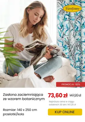 Eurofirany - gazetka promocyjna Zasłony zaciemniające w supercenach! od poniedziałku 30.06  - strona 6 Eurofirany - gazetka promocyjna Zasłony zaciemniające w supercenach! od poniedziałku 30.06  - strona 6