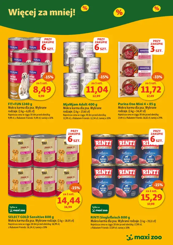 MAXI ZOO - gazetka promocyjna Maxi Zoo - Więcej za mniej! od wtorku 01.07 do czwartku 31.07 - strona 4